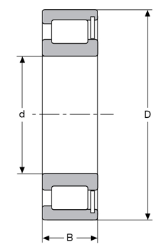 Подшипник NCF-2976-V CONSOLIDATED BEARING