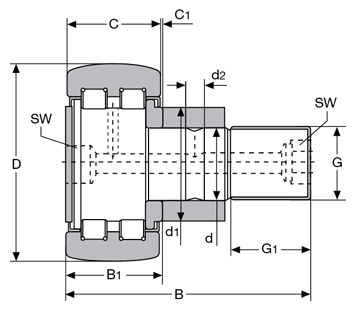 Подшипник PWKRE-72-2RS CONSOLIDATED BEARING