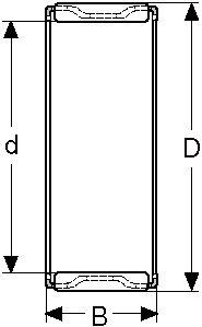 Подшипник K-10X14X13 CONSOLIDATED BEARING