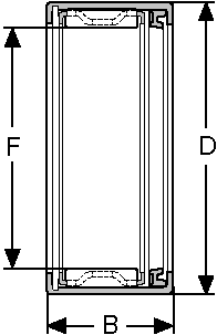 Подшипник HK-2214-RS CONSOLIDATED BEARING