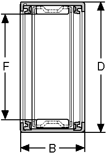 Подшипник HK-2016-2RS CONSOLIDATED BEARING