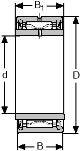 Подшипник NA-4902-2RS CONSOLIDATED BEARING