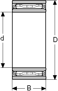 Подшипник NAO-35X55X20 CONSOLIDATED BEARING