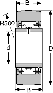 Подшипник NA-2201-2RS CONSOLIDATED BEARING