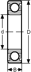 Подшипники серии 6312 6312-ZZ CONSOLIDATED BEARING