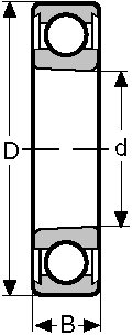 Подшипник 6213-K2RS CONSOLIDATED BEARING