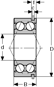 Подшипник 5206-ZZNR CONSOLIDATED BEARING