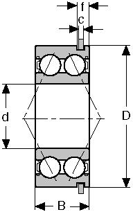 Подшипник 5207-2RSNR CONSOLIDATED BEARING