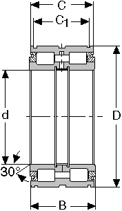 Подшипник NNF-5040A-DA2RSV CONSOLIDATED BEARING