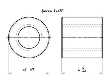 Винт с трапецеидальной резьбой и гайкой Nut HSN Tr 45x 8 Right Conti