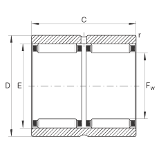 Подшипник RNAO18X30X24-ZW-ASR1 INA