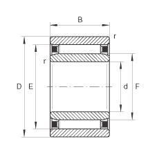 Подшипник NAO25X40X17 INA