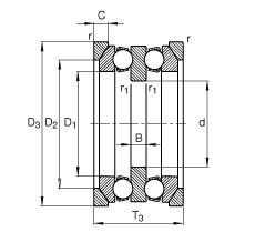 Подшипник 54322-MP-U322 FAG