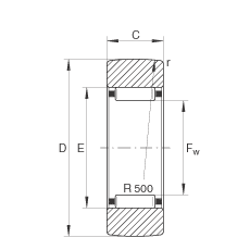 Подшипник RSTO8-TV INA