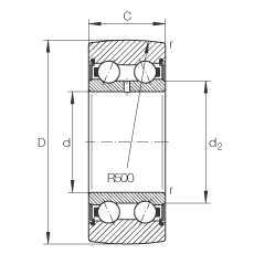 Подшипник LR5206-2RS INA