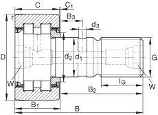 Подшипник PWKR40-2RS INA