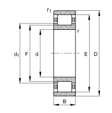 Подшипник N218-E-TVP2 FAG