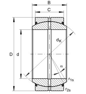 Подшипник GE17-DO-2RS FAG
