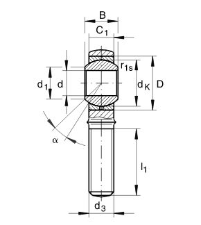 Подшипник GAKR20-PB FAG