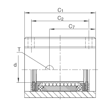 Подшипник KGX10 INA