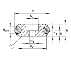 Подшипник LFS32-F INA