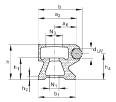 Подшипник LFS32-CH INA