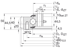Подшипник VSA200414-N INA