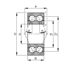 Подшипник 3206-B-TVH FAG