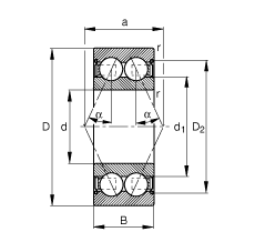Подшипник 3208-B-2Z-TVH FAG