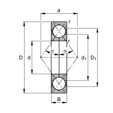 Подшипник QJ206-MPA FAG