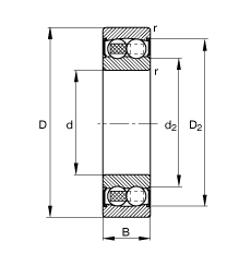 Подшипник 2203-2RS-TVH FAG