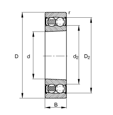 Подшипник 2206-K-2RS-TVH-C3 FAG