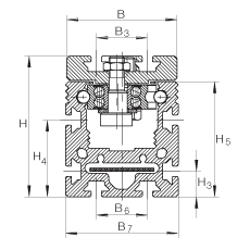 Подшипник MLFI50086-B-ZR INA