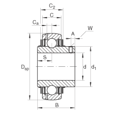 Подшипник GYE15-KRR-B-VA INA