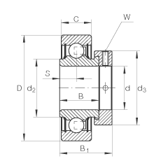 Подшипник RALE25-NPP INA