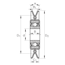 Подшипник RSRA16-186-L0 INA