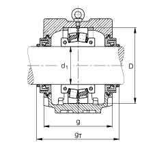 Подшипник SNV270-L-222S.503-TCV530X503 FAG