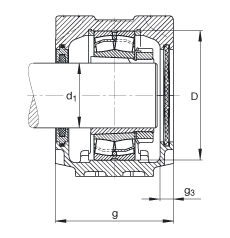 Подшипник SNV085-L-22209-E1-K-H309X107-FSV509X107 FAG