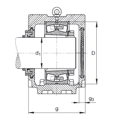Подшипник SNV340-L-22332-K-MB-H2332X507-TCV532X507 FAG