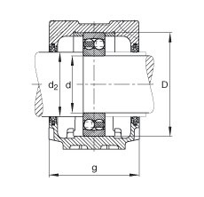 Подшипник SNV080-L-2307-TVH-FSV307 FAG