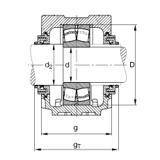 Подшипник SNV170-L-21316-E1-TCV316 FAG