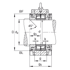 Подшипник BND3128-Z-Y-BF-S FAG