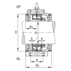 Подшипник BND2222-H-W-Y-BF-S FAG