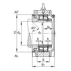 Подшипник BND2236-H-C-Y-AL-S FAG