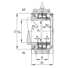 Подшипник BND3026-H-C-T-AF-S FAG