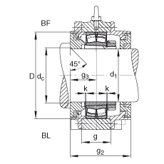 Подшипник BND2236-H-C-T-BF-S FAG