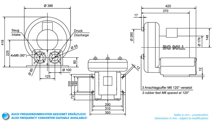 Вихревые вентиляторы Elektror SD 540 Elektror
