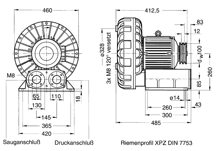 Вихревые вентиляторы Elektror SD 7-1 Elektror