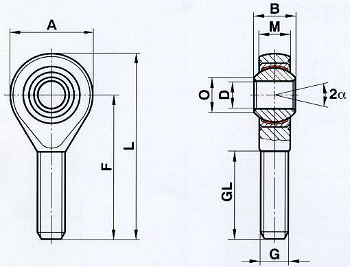 Подшипник GAXSW 8 Fluro