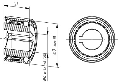 Обгонная муфта GMN FNS 442 Z (for printing machine (F and K)) GMN